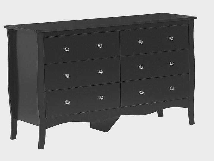 Morisini 6 Drawer Chest Black