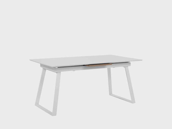 Extending Dining Table 160/200 x 90 cm White Kaluna