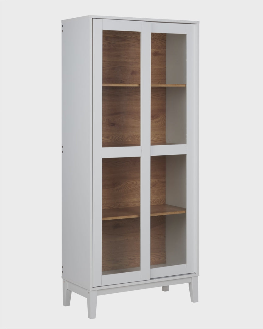 Bently Glass Display Cabinet White