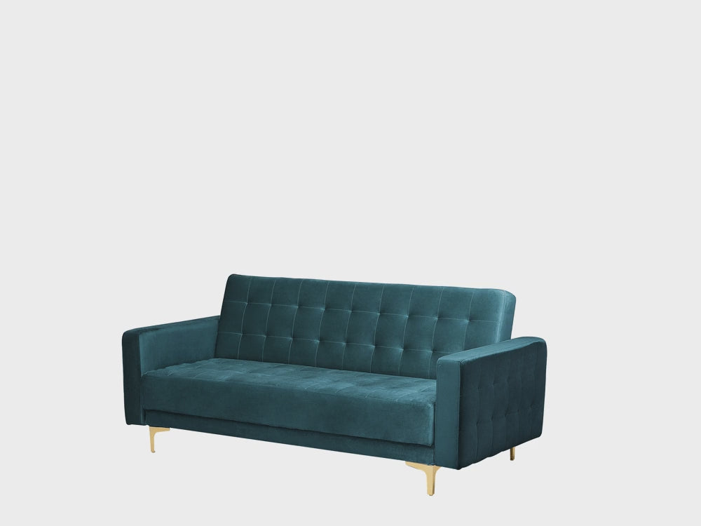 Aberdeen 3 Seater Sofa Teal Velvet