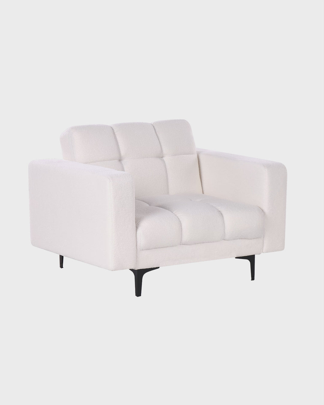 Alnes Armchair Boucle White