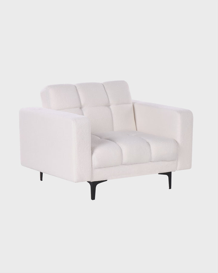 Alnes Armchair Boucle White