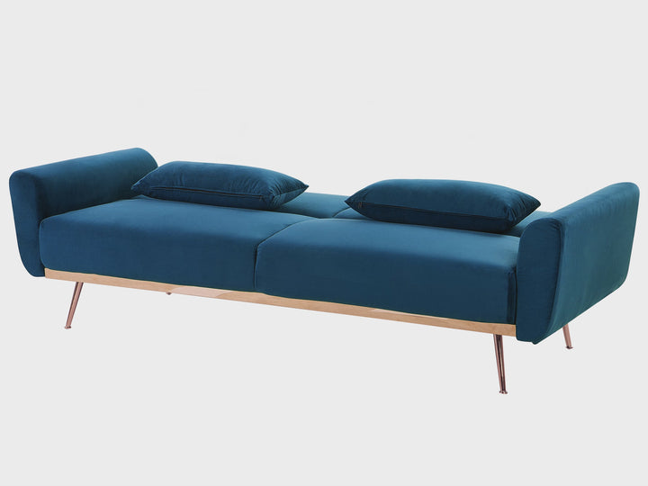 Eina 3 Seater Sofa Navy Blue Velvet