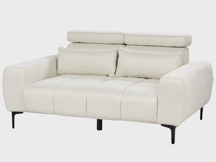 Vegamo 2 Seater Fabric Sofa Cream