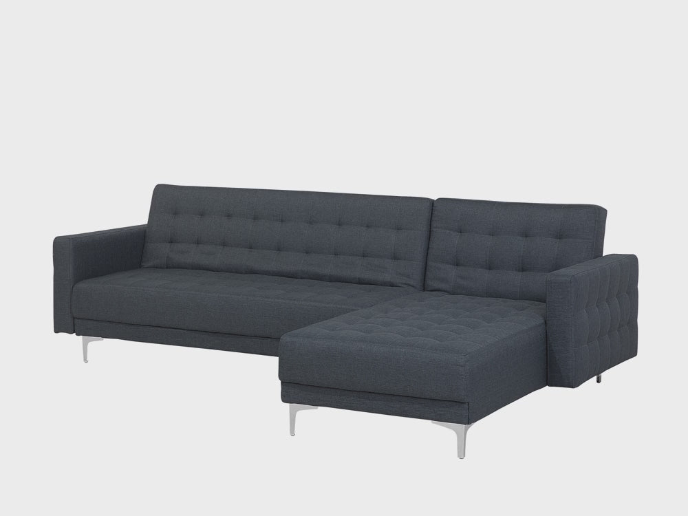 Corner Sofa Aberdeen Dark Grey Left Hand