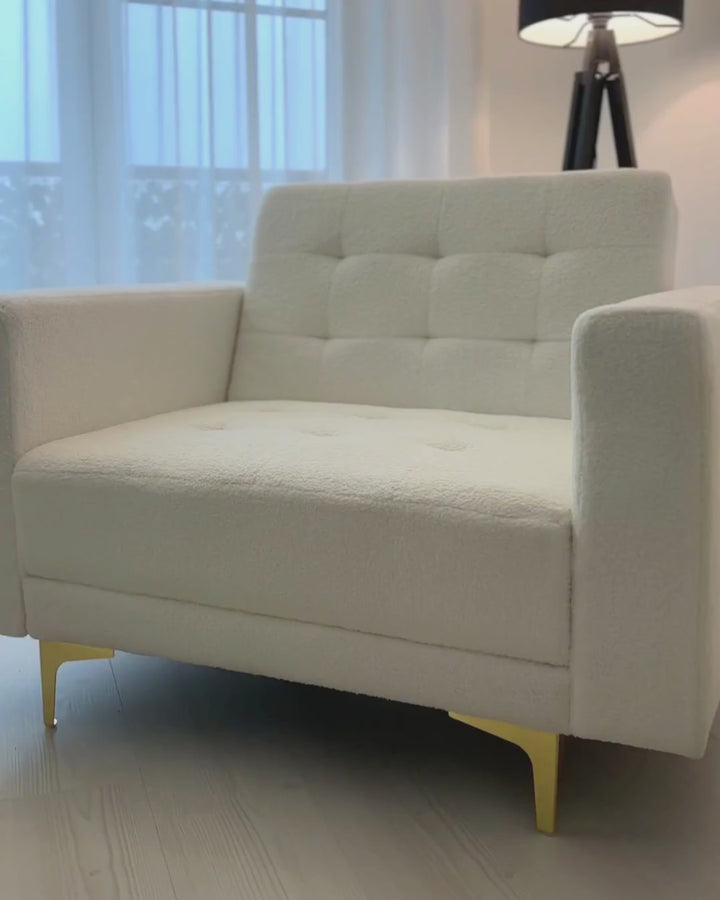 Alnes Armchair Boucle White