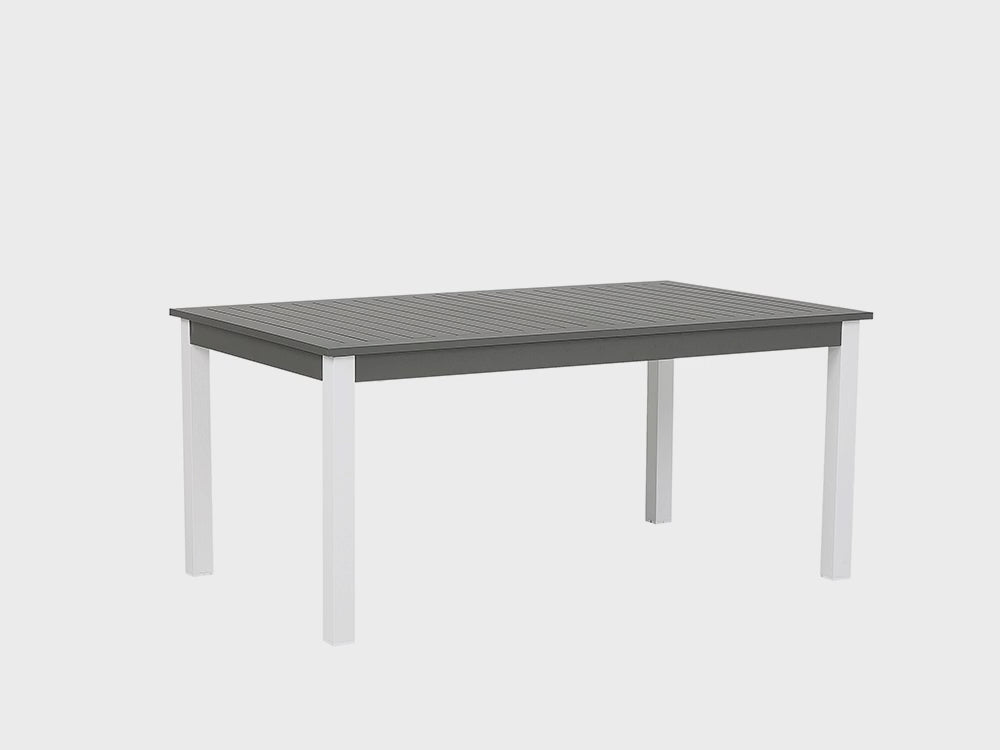 Pancole Extending Garden Dining Table 168/248 cm 100 cm Metal Grey