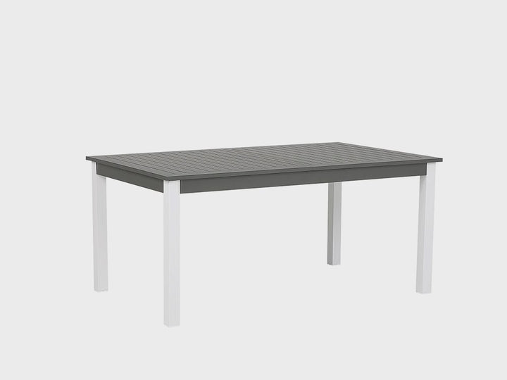 Pancole Extending Garden Dining Table 168/248 cm 100 cm Metal Grey