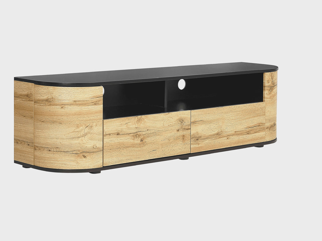 TV Stand Brown/ Black Melfred