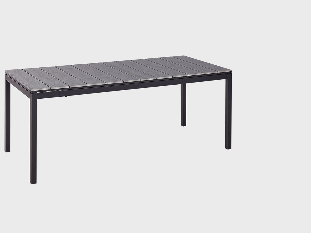 Tofane Extending Garden Dining Table 198/248 cm 90 cm Grey
