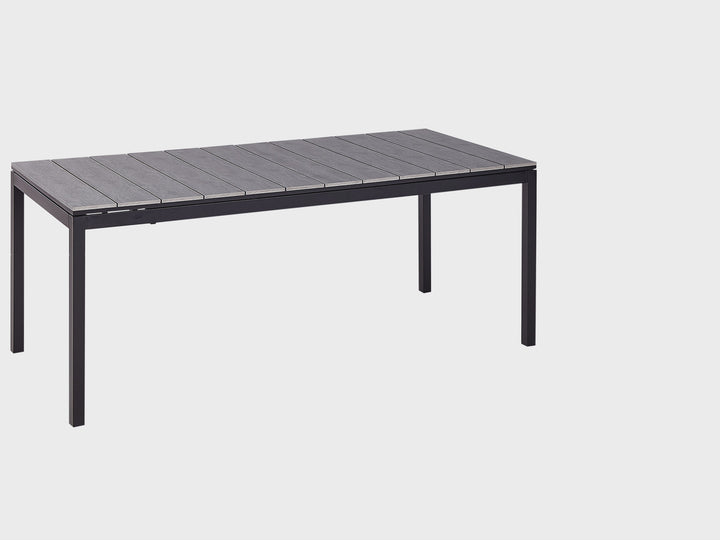 Tofane Extending Garden Dining Table 198/248 cm 90 cm Grey