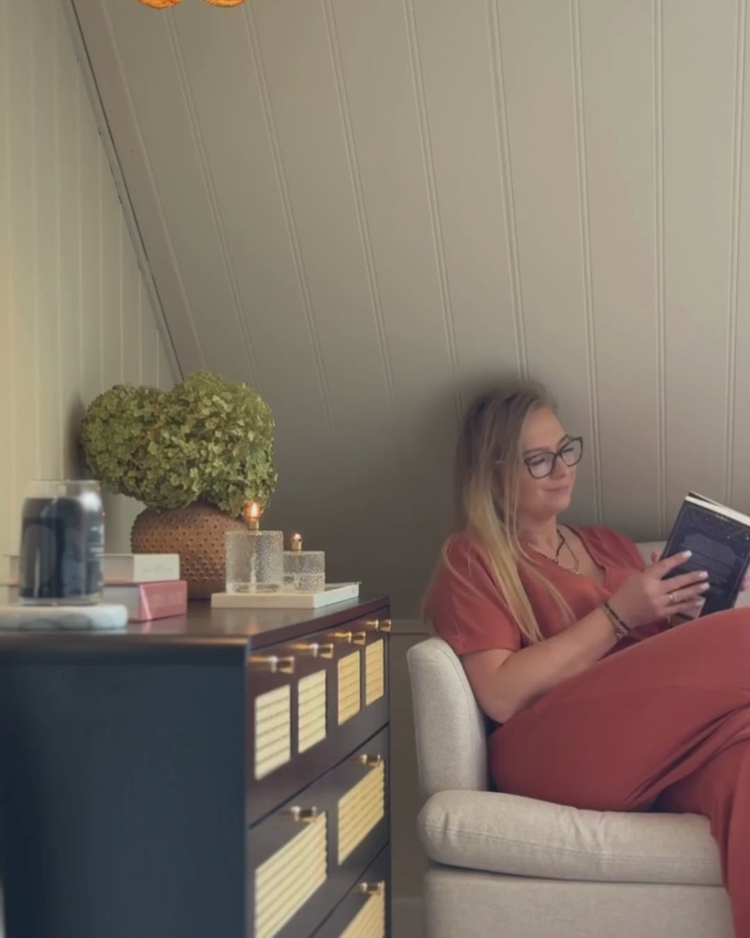 Left-Hand Chaise Lounge Fabric Light Beige Lorwell