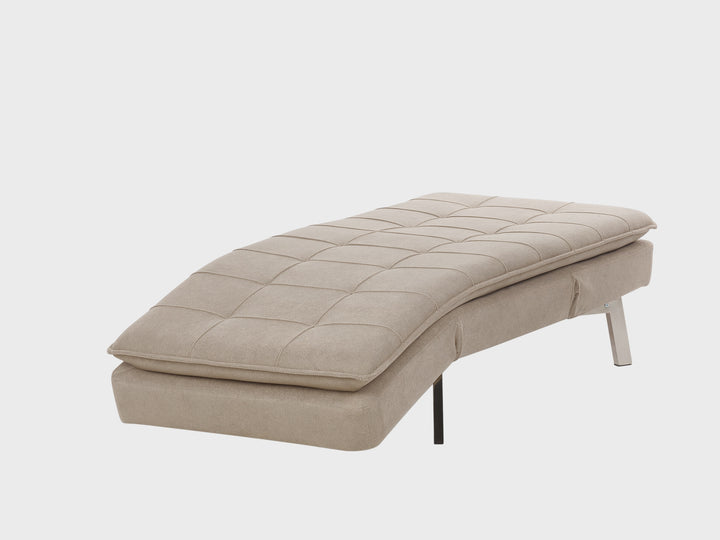 Loiret Fabric Chaise Lounge Beige