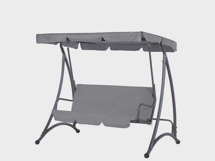 Temple Patio Swing Metal Dark Grey