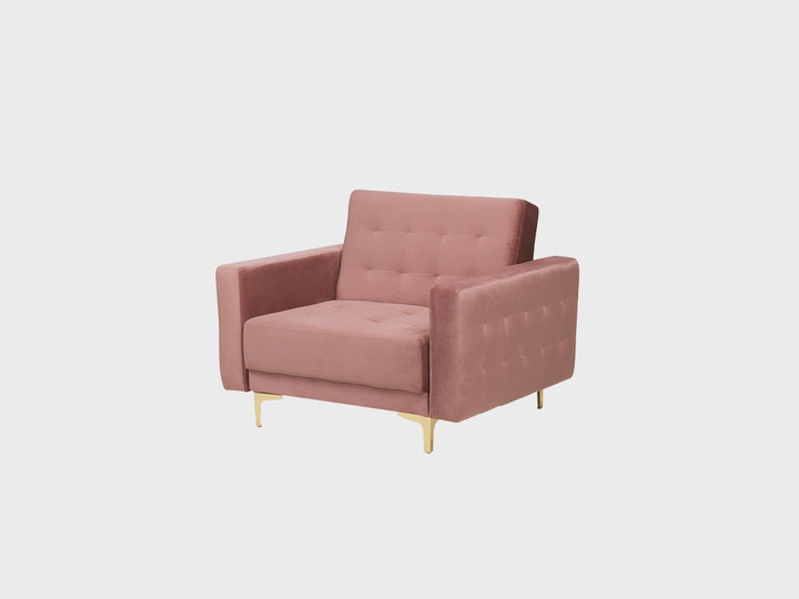 Aberdeen Armchair Velvet Pink