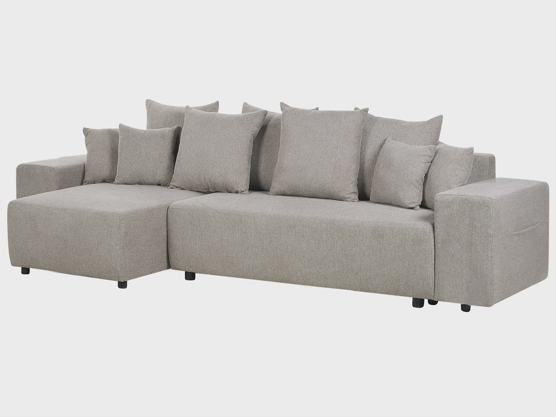 Luspa Corner Sofa Taupe Right Hand