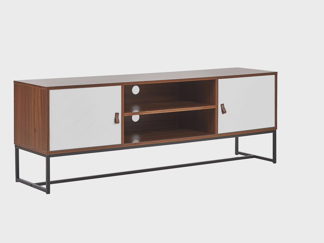 TV Stand Dark Brown/ White Darsy