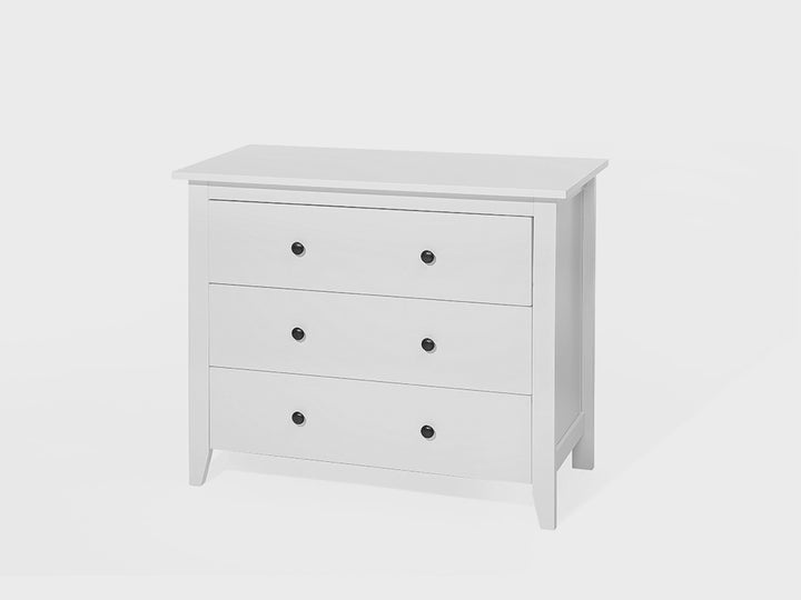 Rebrilliant 3 Drawer Chest White