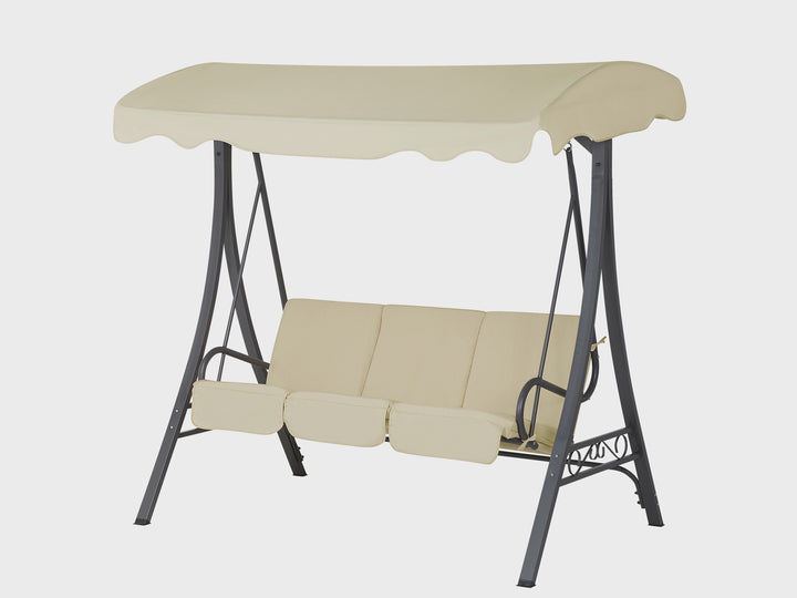 Gabro Patio Swing Metal Beige