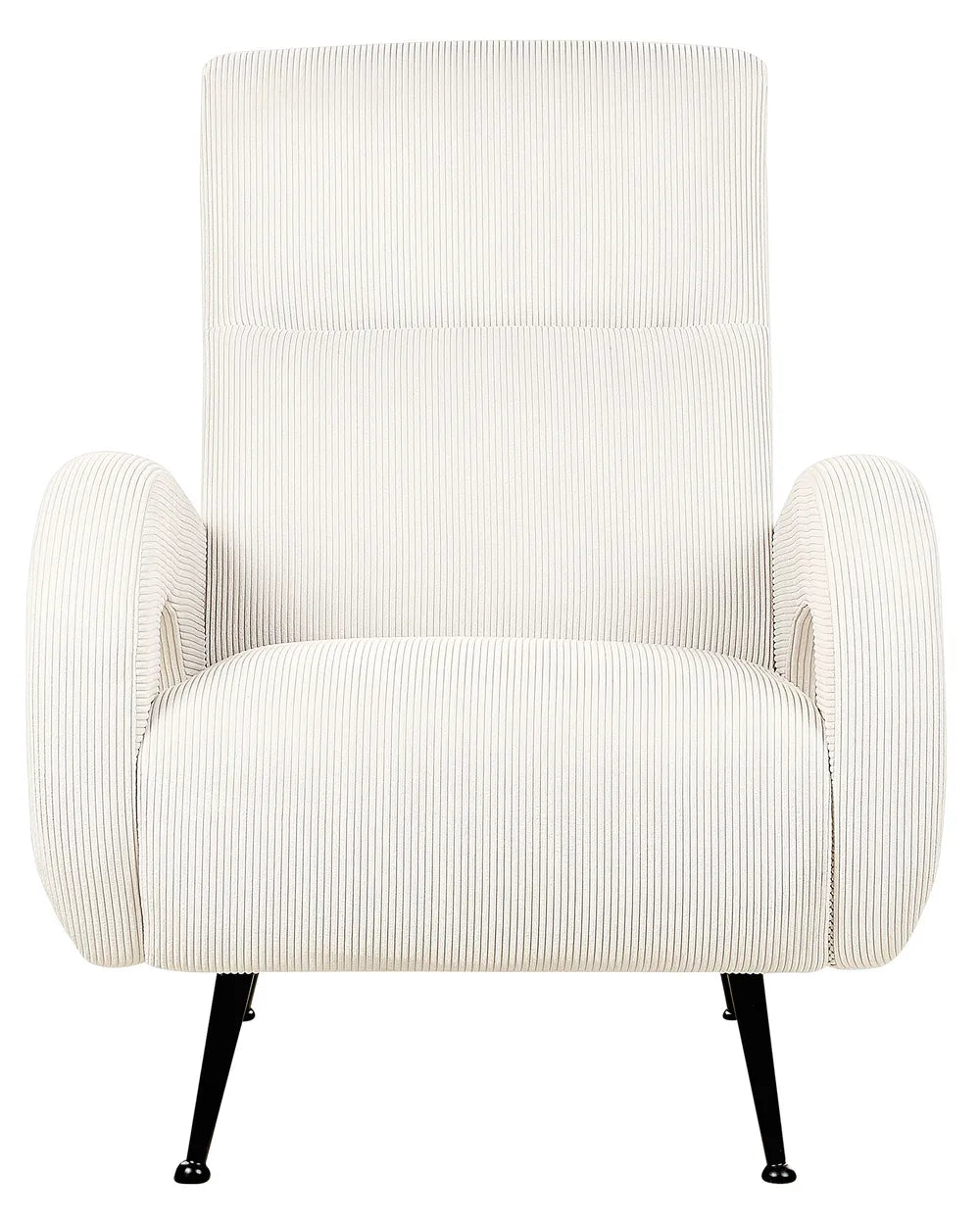 Armchair Corduroy Off-White Serta