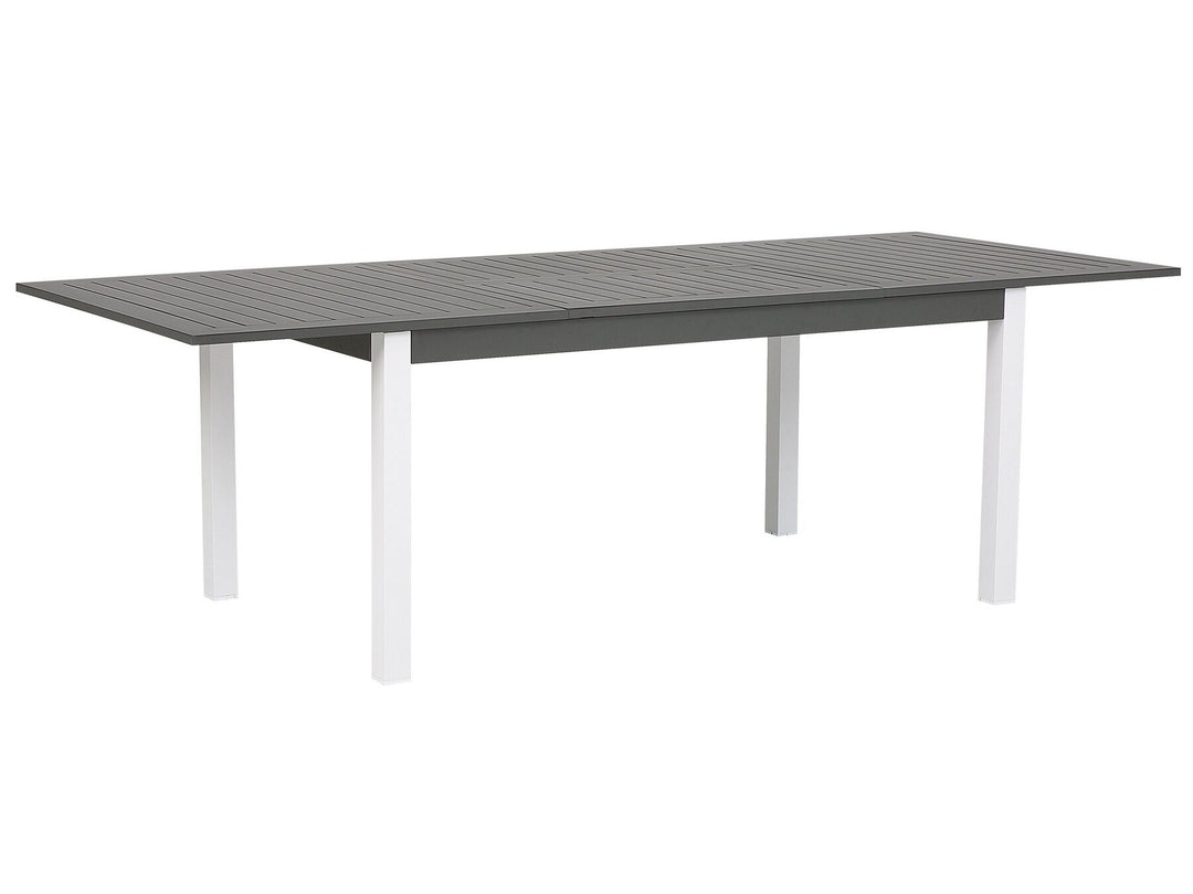 Pancole Extending Garden Dining Table 168/248 cm 100 cm Metal Grey