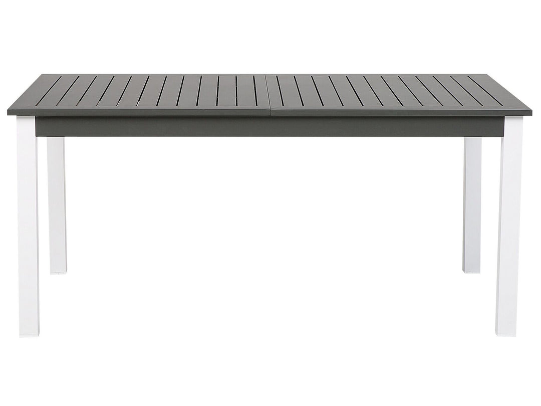 Pancole Extending Garden Dining Table 168/248 cm 100 cm Metal Grey