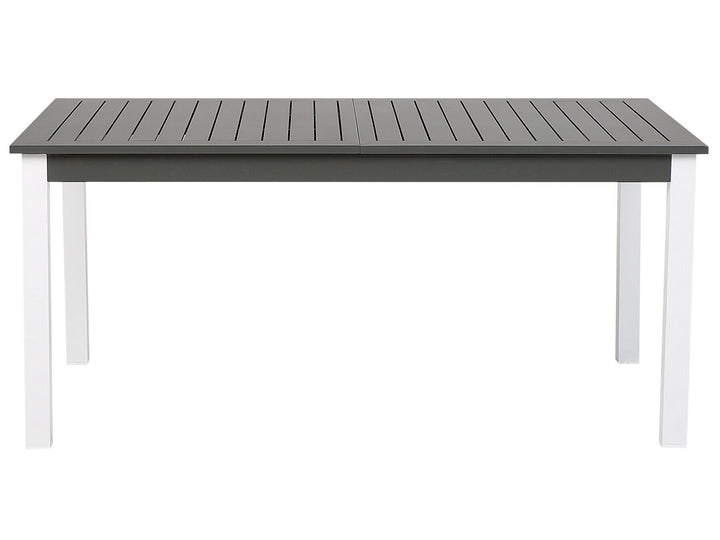 Pancole Extending Garden Dining Table 168/248 cm 100 cm Metal Grey