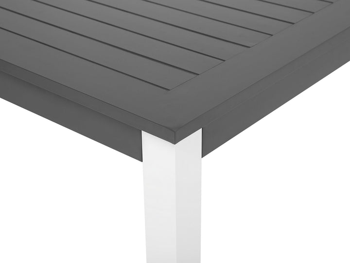 Pancole Extending Garden Dining Table 168/248 cm 100 cm Metal Grey