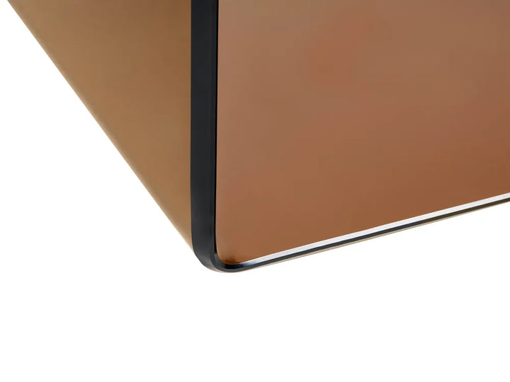 Side Table Tempered Glass Brown Beore
