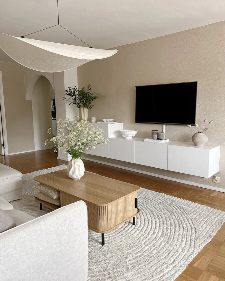 Coffee Table Brown with Storage Adelyn