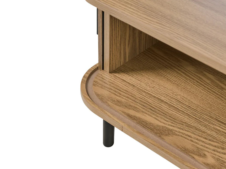 Coffee Table Brown with Storage Adelyn