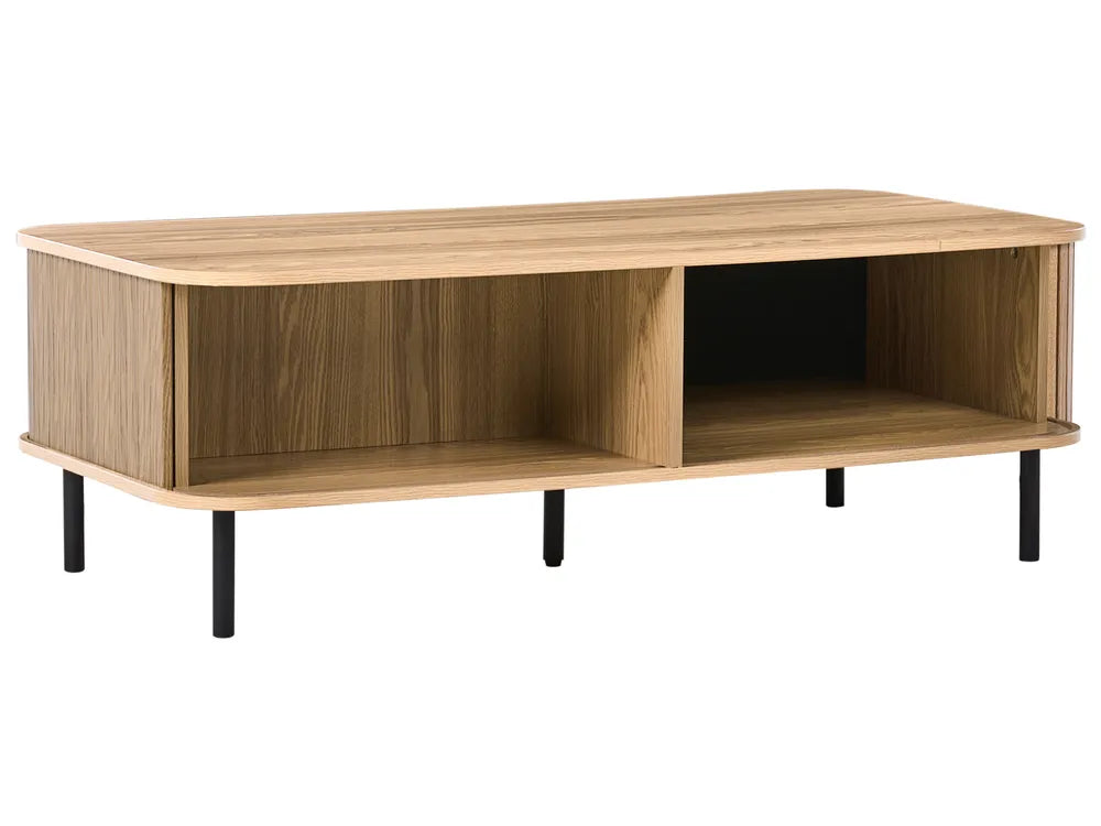 Coffee Table Brown with Storage Adelyn