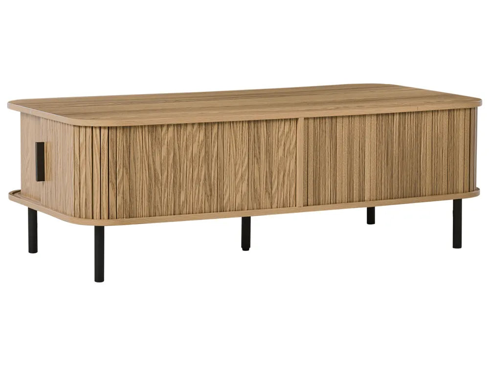Coffee Table Brown with Storage Adelyn