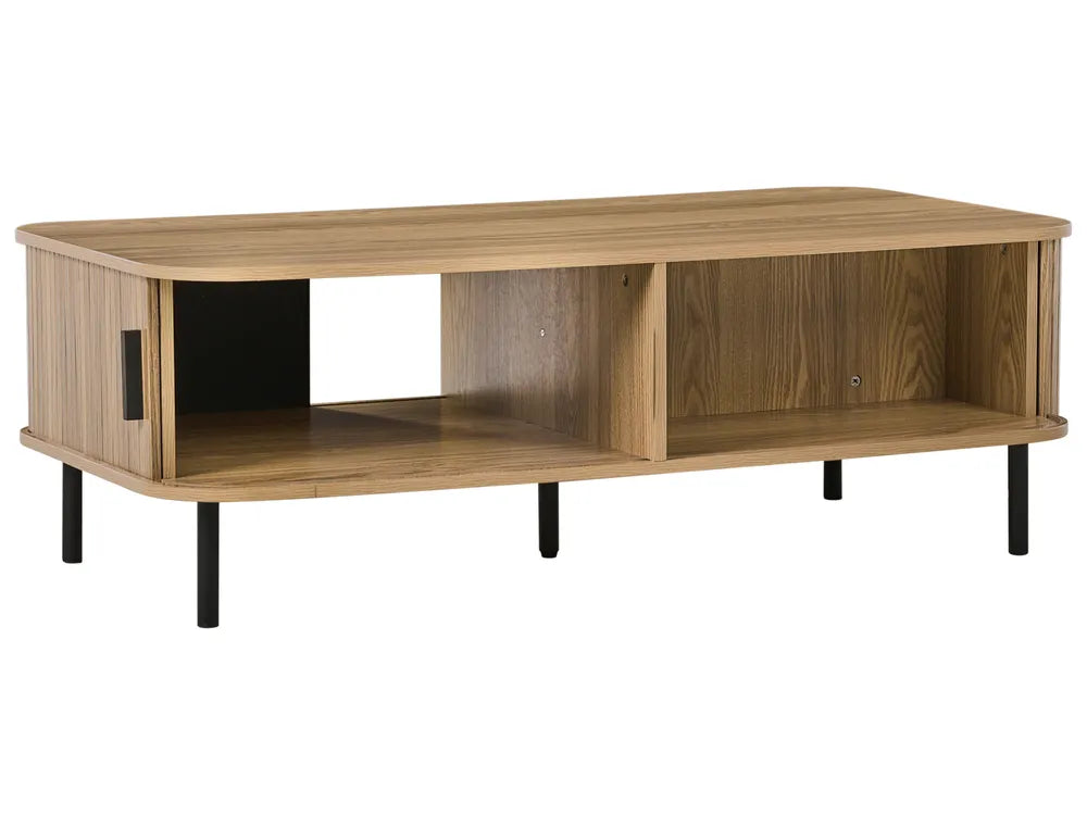 Coffee Table Brown with Storage Adelyn
