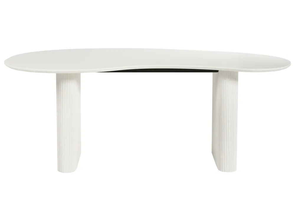 Dining Table White 198 cm 93 cm Bason