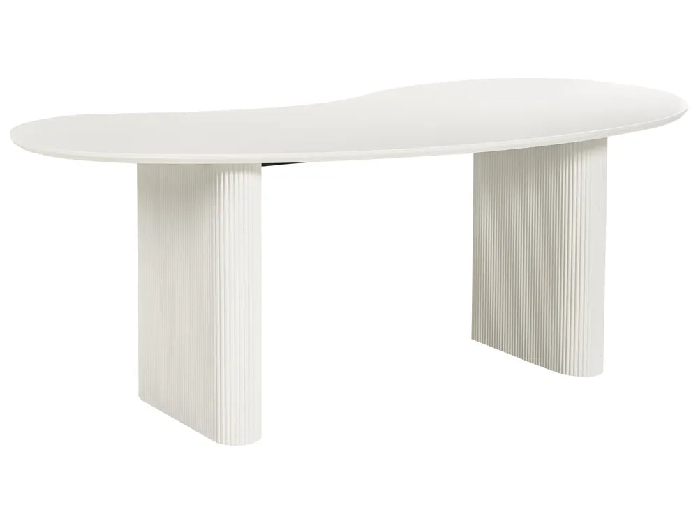Dining Table White 198 cm 93 cm Bason