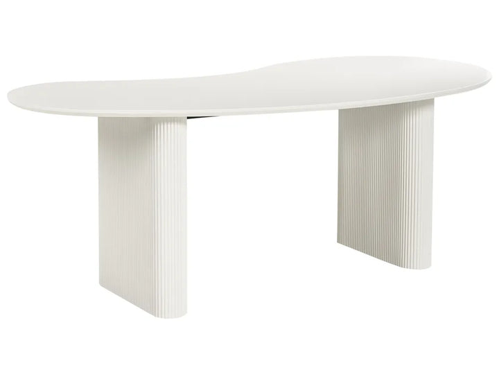 Dining Table White 198 cm 93 cm Bason