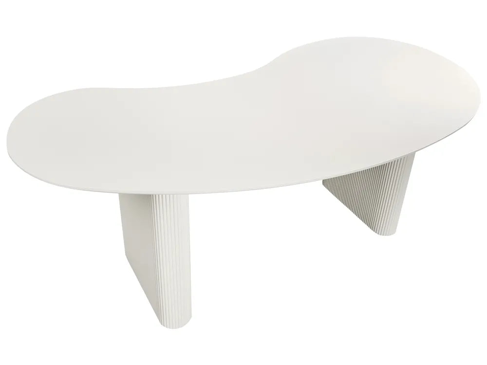 Dining Table White 198 cm 93 cm Bason