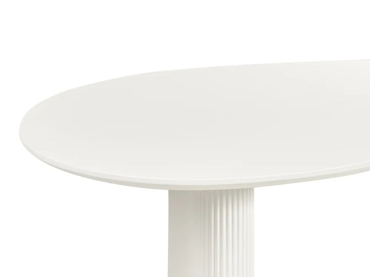 Dining Table White 198 cm 93 cm Bason