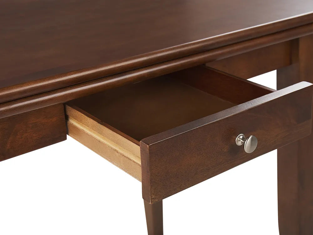Extending Dining Table Dark Brown 90/120 cm 60 cm Wood Aveon
