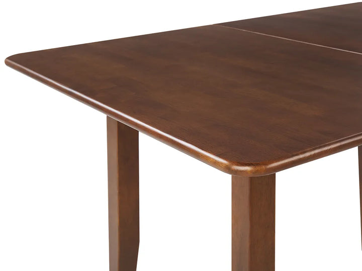 Extending Dining Table Dark Brown 90/120 cm 60 cm Wood Aveon