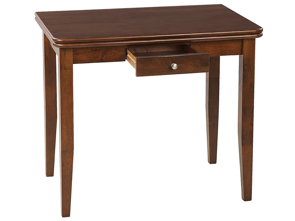 Extending Dining Table Dark Brown 90/120 cm 60 cm Wood Aveon