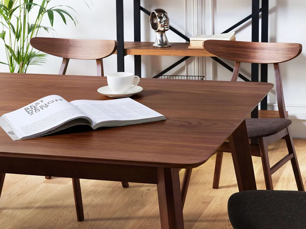 Dining Table Dark Walnut 200 cm 100 cm Varena