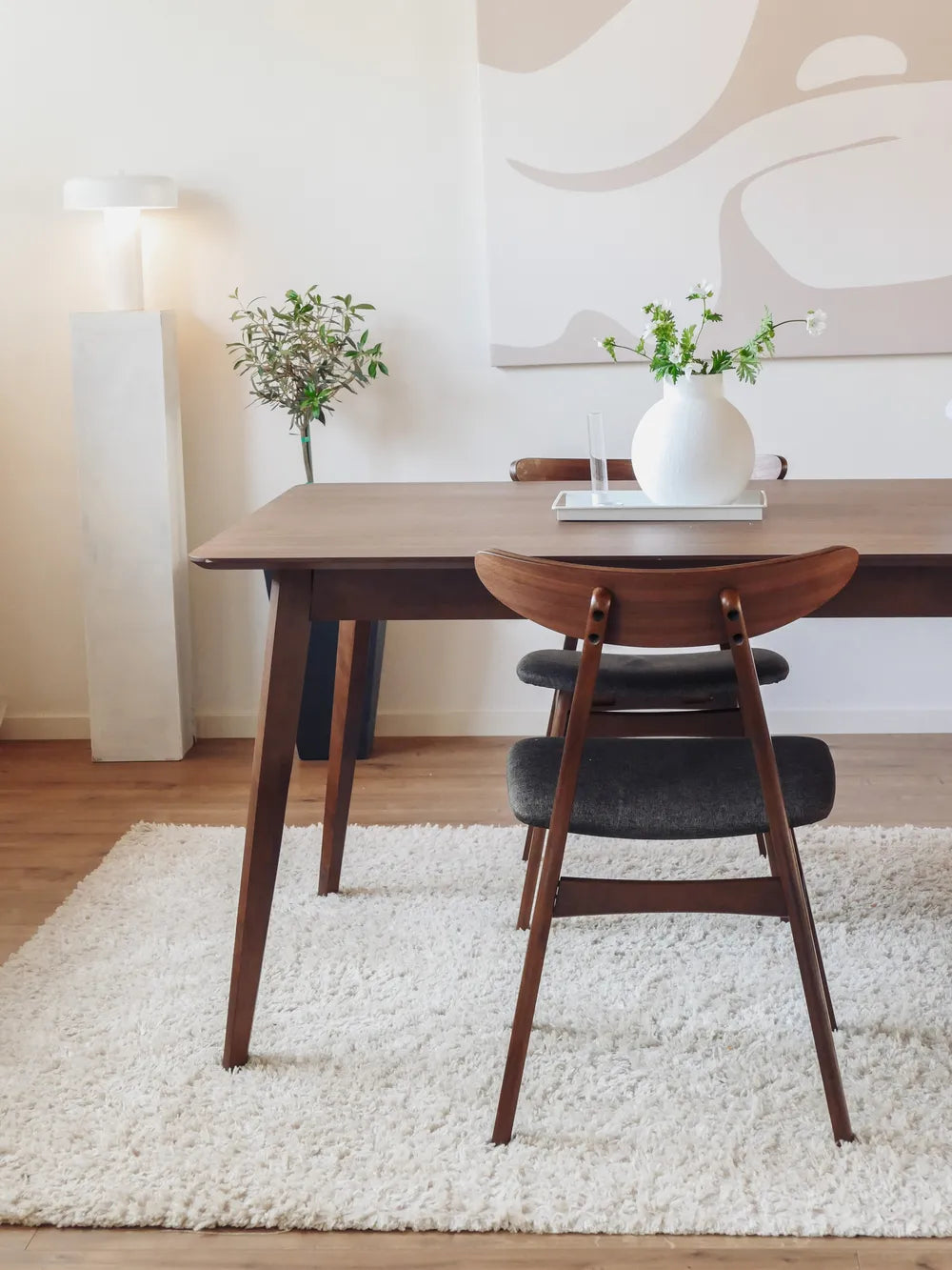 Dining Table Dark Walnut 200 cm 100 cm Varena