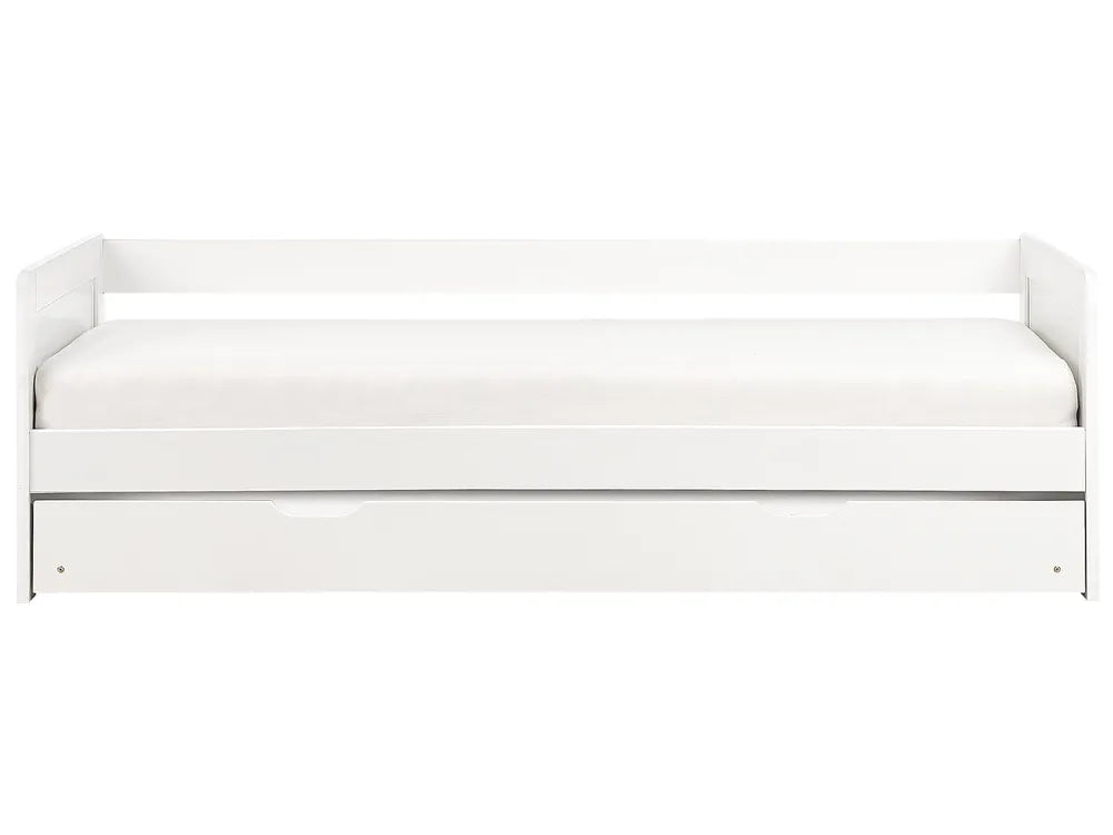 Trundle Bed Pine Wood 90 x 200 cm (EU Single) White Erthridge