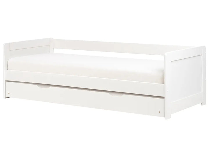 Trundle Bed Pine Wood 90 x 200 cm (EU Single) White Erthridge
