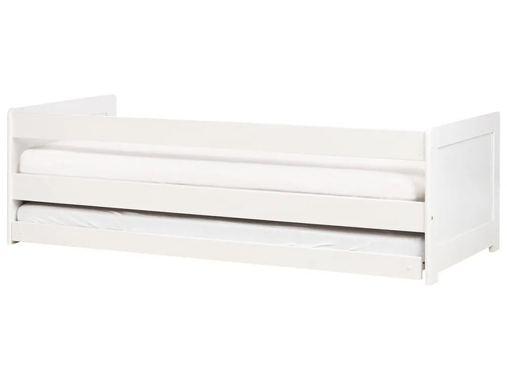 Trundle Bed Pine Wood 90 x 200 cm (EU Single) White Erthridge