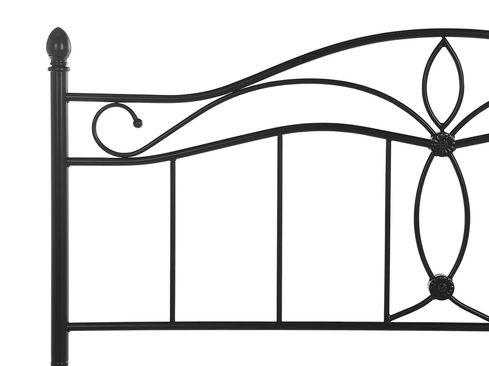 Bed Metal 180 x 200 cm (EU Super King) Black Colina