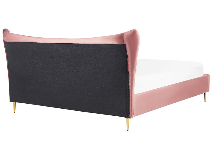 Bed Velvet 180 x 200 cm (EU Super King) Peach Pink Daphne