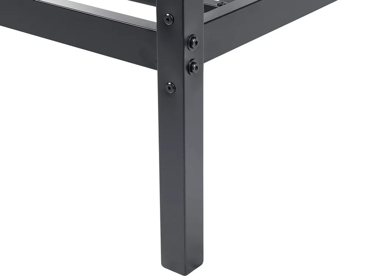 Four Poster Bed Metal 180 x 200 cm (EU Super King) Black Edsall